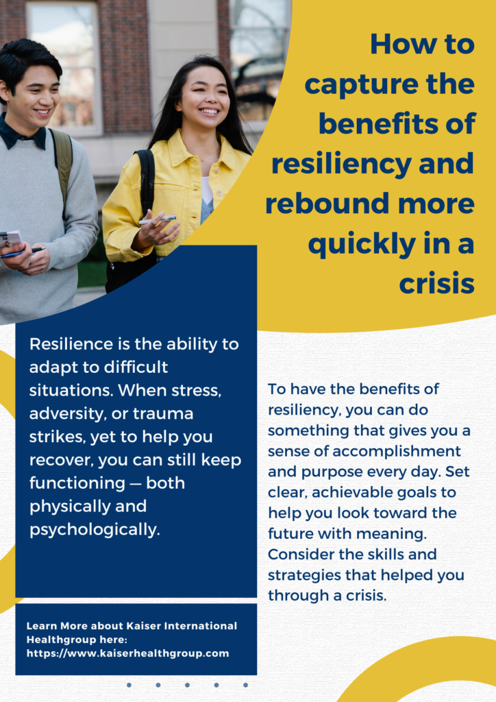 How to Capture the Benefits of Resiliency and Rebound more Quickly in a Crisis